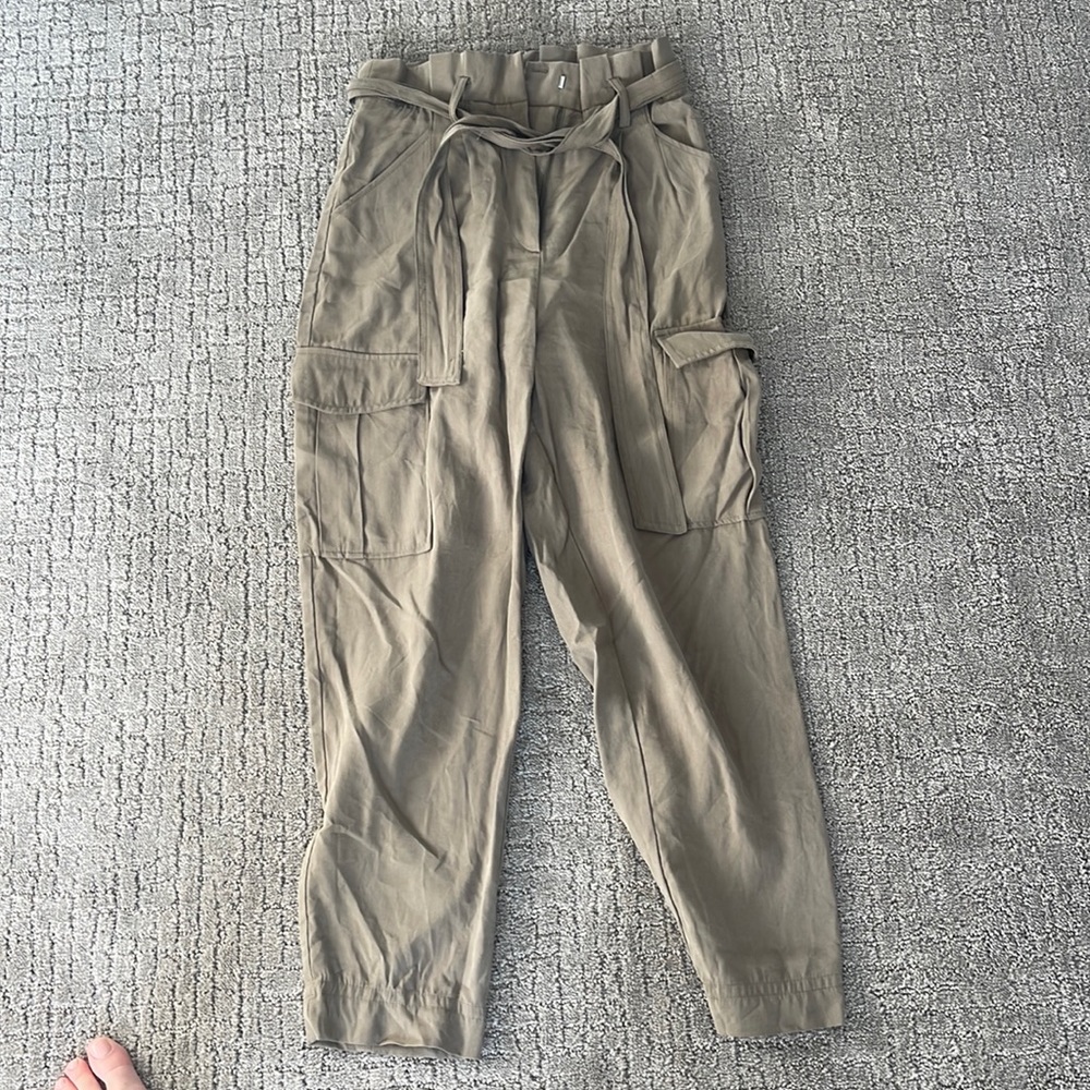 Tie high waisted pant
